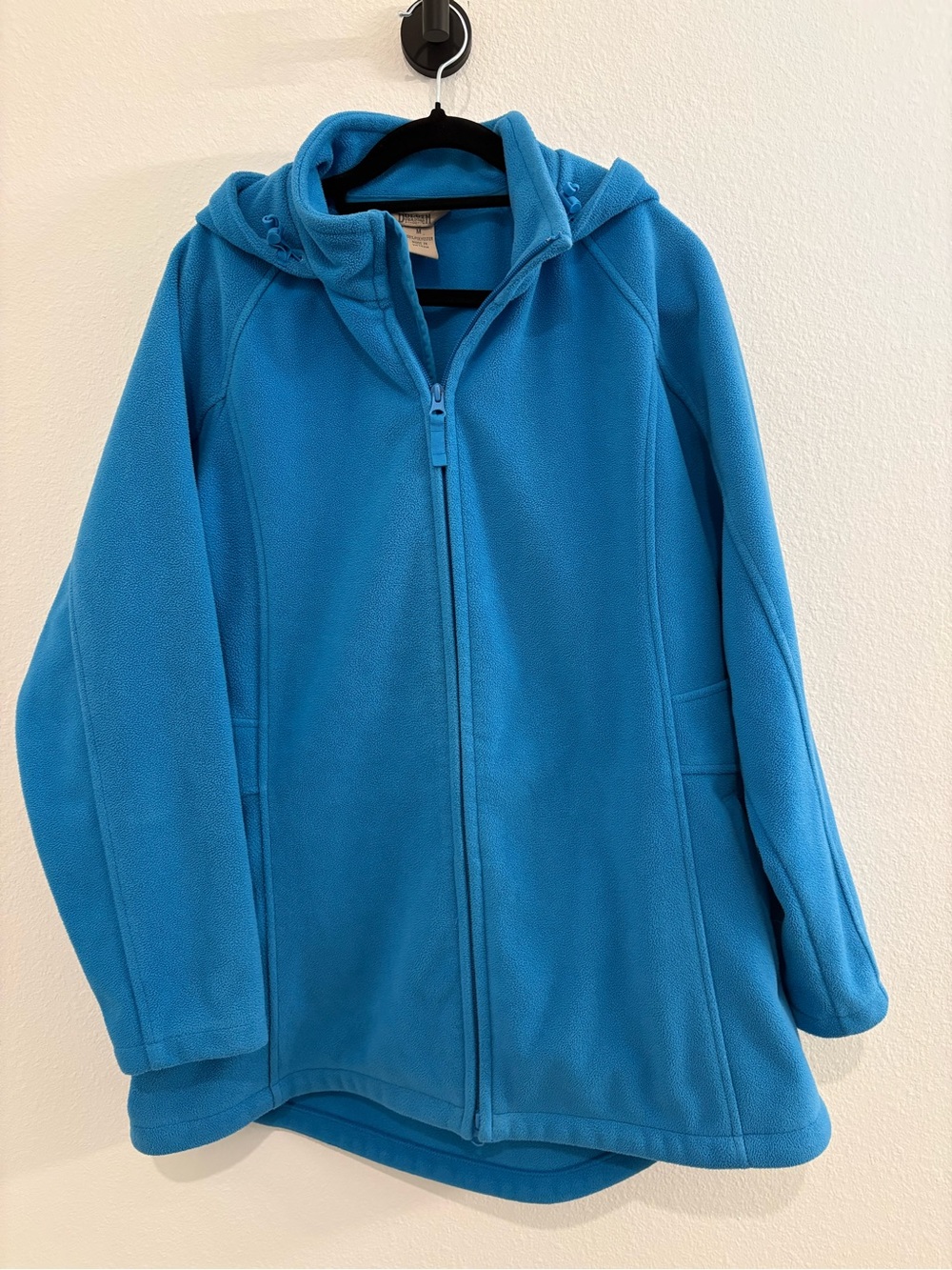 Duluth Trading Co Bright Blue Women's Hooded Fleece Zip Jacket